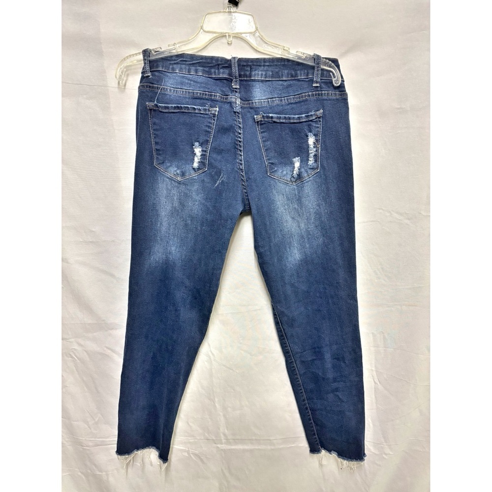 Kan Can women’s jeans 15 31 distressed frayed hem - Picture 4 of 6